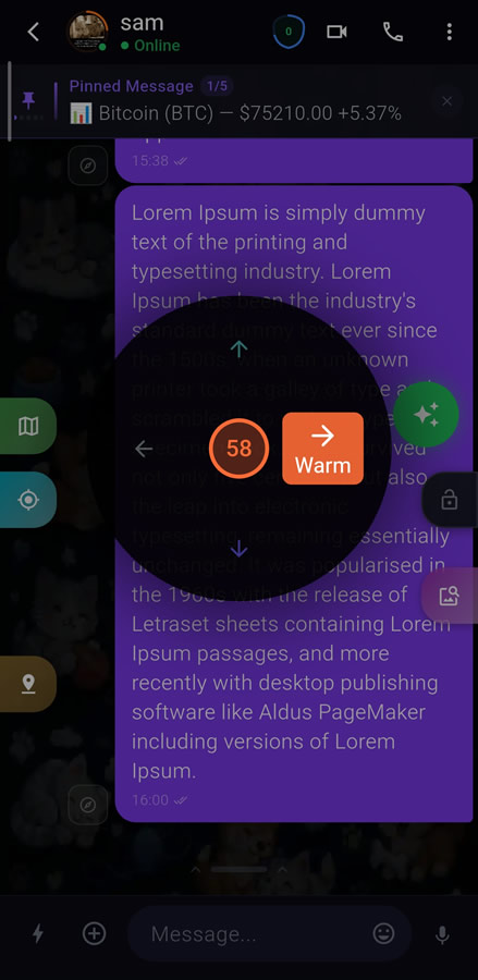 Emotion Radar — colored border