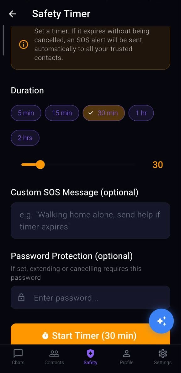 Safety Module - Settings